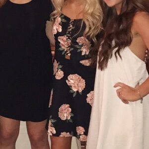 black floral dress (worn once)